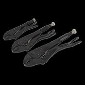Sealey AK668 Locking Pliers Set 3pc Rust Resistant image