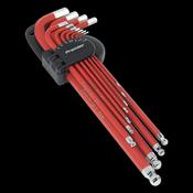 Sealey AK7164 Premier Extra-Long Ball-End Hex Key Set 11pc image
