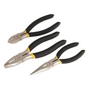 Sealey AK9333 Pliers Set 3pc Ni-Fe Finish image