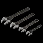 Sealey AK9567 Adjustable Wrench Set 4pc image