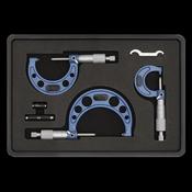 Sealey AK9651M Micrometer Set 3pc Metric image