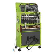 Sealey AP2200COMBOHV American PRO® Topchest &amp; Rollcab Combination 6 Drawer with 170pc Tool Kit - Green/Grey image