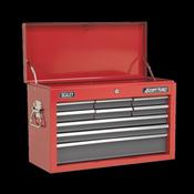 Sealey AP22509BB Topchest 9 Drawer with Ball-Bearing Slides - Red/Grey image