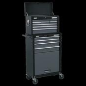 Sealey AP2513B American PRO Topchest &amp; Rollcab Combination 13 Drawer - Black/Grey image
