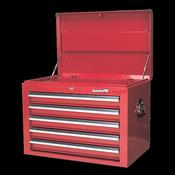 Sealey AP26059T Topchest 5 Drawer with Ball Bearing Slides - Red