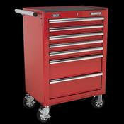 Sealey AP26479T Rollcab 7 Drawer with Ball Bearing Slides - Red image