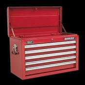 Sealey AP33059 Topchest 5 Drawer with Ball Bearing Slides - Red image