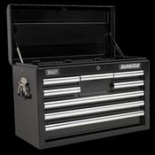 Sealey AP33089B Topchest 8 Drawer with Ball Bearing Slides - Black image
