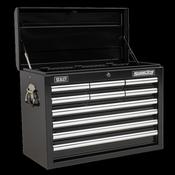 Sealey AP33109B Topchest 10 Drawer with Ball Bearing Slides - Black