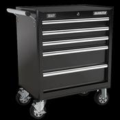Sealey AP33459B Rollcab 5 Drawer with Ball Bearing Slides - Black image