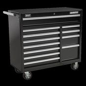 Sealey AP41120B Rollcab 12 Drawer with Ball Bearing Slides Heavy-Duty - Black image