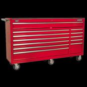 Sealey AP6612 Rollcab 12 Drawer with Ball Bearing Slides Heavy-Duty - Red image