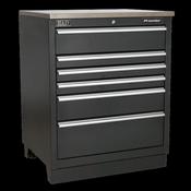 Sealey APMS03 Modular Floor Cabinet 6 Drawer 775mm Heavy-Duty image