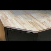 Sealey APMS18 Hardwood Corner Worktop 930mm image