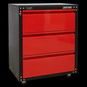 Sealey APMS82 Modular 3 Drawer Cabinet with Worktop 665mm