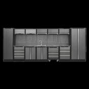 Sealey APMSSTACK17SS Superline PRO® Storage System with Stainless Worktop 4.9m
