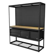 Sealey Heavy-Duty Modular Workbench &amp; Racking Kit with 3 Storage Units image