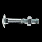 Sealey CBN640 Coach Bolt &amp; Nut DON 603 - M6 x 40mm Zinc Pack of 100 image