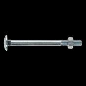 Sealey CBN675 Coach Bolt &amp; Nut DIN 603 - M6 x 75mm Zinc Pack of 100 image