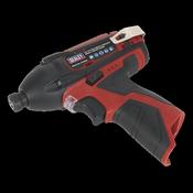 Sealey CP1203 Cordless Impact Driver 1/4"Hex Drive 80Nm 12V Lithium-ion - Body Only image