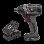 Sealey CP20VIDXKIT1 Brushless Impact Driver Kit 1/4" Hex 20V 2Ah image