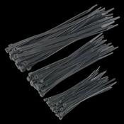 Sealey CT75B Cable Tie Assortment Black Pack of 75