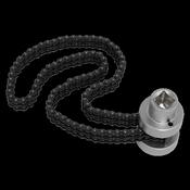 Sealey CV937 Air Dryer Cartridge Chain Wrench Ã˜73-169.5mm 1/2"Sq Drive image