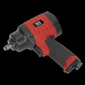 Sealey GSA6000 Composite Air Impact Wrench 3/8"Sq Drive - Twin Hammer image