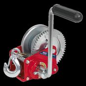 Sealey GWC1200B Geared Hand Winch with Brake &amp; Cable 540kg Capacity image