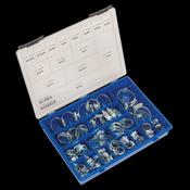Sealey HCJ85AC HI-GRIP® Hose Clip Assortment 81pc Sizes Ã˜9.5-55mm image
