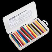 Sealey HST100MC Heat Shrink Tubing Assortment 95pc 100mm Mixed Colours image