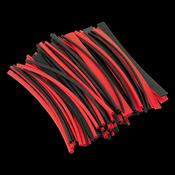 Sealey HST200BR Heat Shrink Tubing Black &amp; Red 200mm 100pc image