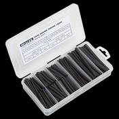 Sealey HST501B Heat Shrink Tubing Assortment 180pc 50 &amp; 100mm Black image