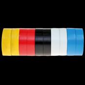 Sealey ITMIX10 PVC Insulating Tape 19mm x 20m Mixed Colours Pack of 10 image