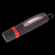 Sealey LED360 Rechargeable 360 Inspection Light 14 SMD LED &amp; 3W SMD LED Black Lithium-ion image