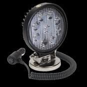Sealey LED3RM Round Work Light with Magnetic Base 27W SMD LED image