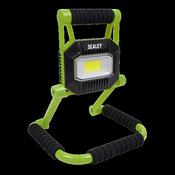 Sealey LEDFL10W Rechargeable Portable Fold Flat Floodlight 10W COB LED Lithium-ion image
