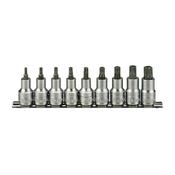Teng M1213TX Socket Clip Rail Set of 9 Internal TORX 1/2in Drive image