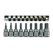 Teng M3812 Socket Clip Rail Hex Socket Metric 3/8in Drive image