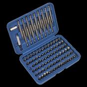 Sealey AK2099 Power Tool/Security Bit Set 99pc Long &amp; Short image