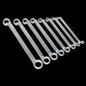 Sealey AK6327 Offset Double End Ring Spanner Set 8pc Metric image