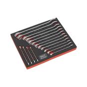 Sealey AK63255 Combination Spanner Set 16pc Metric image