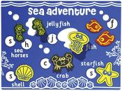 Removable Part Activity Panels - Sea (small) 