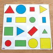 Bee-Bot® 2D Shapes, Colour and Size Mat