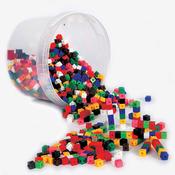 Plastic Interlocking Colour Cubes