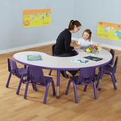 Valencia Height Adjustable Table Purple