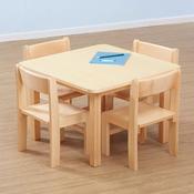 Beech Veneer Square Classroom Table