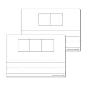 Phoneme Frame Whiteboards 6 pk 2/3 frames