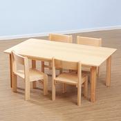 Solid Beech Rectangular Classroom Tables L120cm