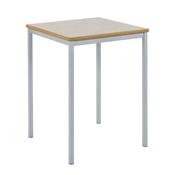 Welded Black Frame Square Tables 60x60cm H530mm Ail Grey Top